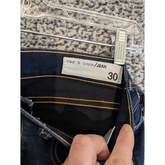 RAG AND BONE High Rise Skinny Jeans Indigo Dark wash Womens 30 - Picture 5 of 9
